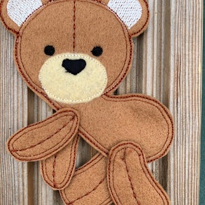 Pocket hug time , Teddy bear hug gingerbread man, hanging gingerbread man, Send a hug gift personalised