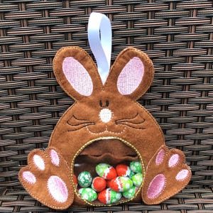 Easter bunny treat bag, Easter egg hunt bag, easter bunny bag, Easter egg bag, easter gift, easter bunny