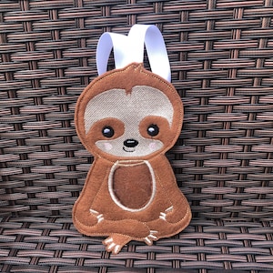 Sloth treat bag, sloth hanging bag, sloth hanging decoration, sloth gift, sloth pouch