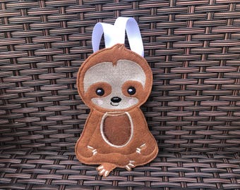 Faultier Leckerlitasche, Faultier Hängetasche, Faultier Hängedekoration, Faultier Geschenk, Faultier Beutel