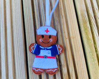 Gingerbread Nurse, Gingerbread Decoration, Nurse Decoration, Personalised Nurse Gift