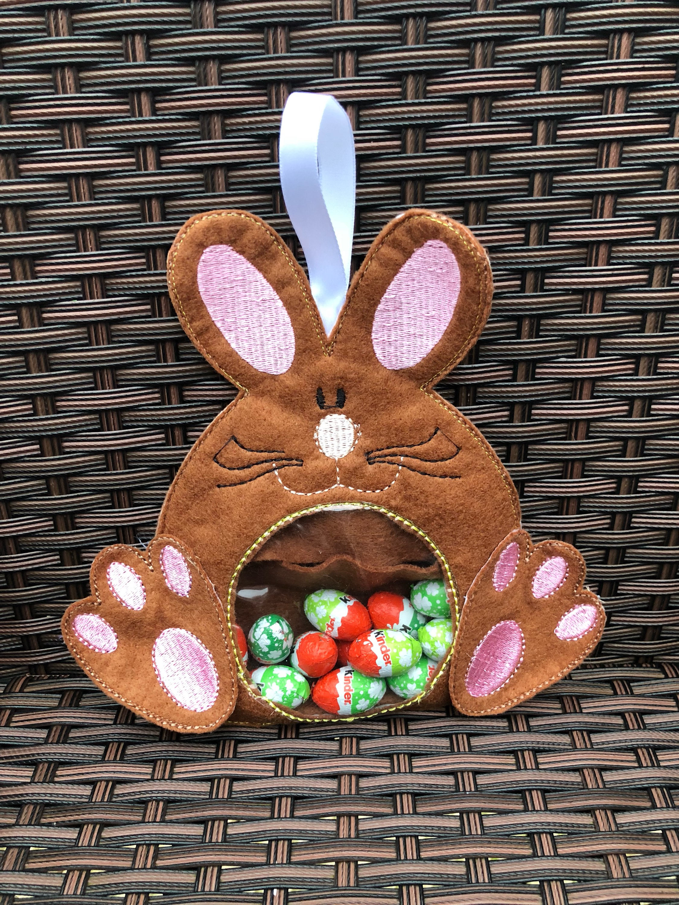 Easter bunny treat bag Easter egg hunt bag easter bunny bag Etsy