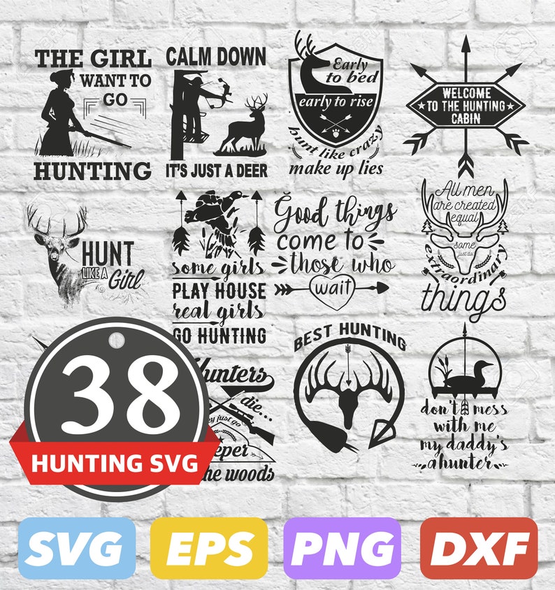 Download Hunting SVG Bundle 38 Deer Duck Hunting SVG Cut Files | Etsy