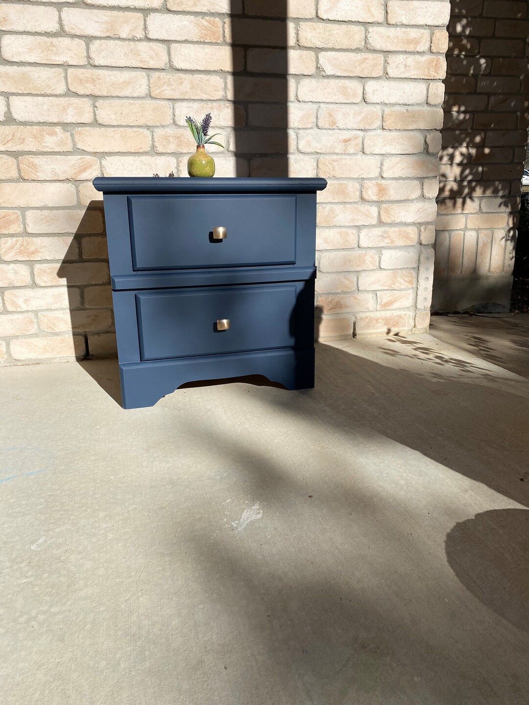 SOLD This Item is Not Available Blue Nightstand/end Table Etsy