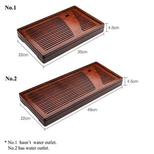 Bamboo Tea Tray with Water Tank 2 Variations for Chinese Gongfu Chadao, Tea Wares, Tea Sets, Tea Boards, Tea Saucers, Tea Tools, Gifts. image 3