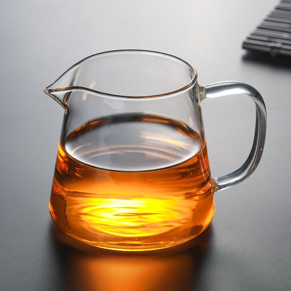 Glass Pitcher "Gong Dao Bei" 300ml / 400ml, 350ml / 550ml with Stainless Strainer, ChaHai China Gongfu Tea, Teawares, Tea Gifts, Teasets