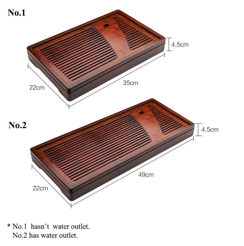 Bamboo Tea Tray with Water Tank 2 Variations for Chinese Gongfu Chadao, Tea Wares, Tea Sets, Tea Boards, Tea Saucers, Tea Tools, Gifts. image 3