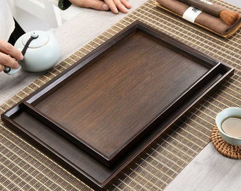 Bamboo Tea Tray for Chinese Gongfu Tea, 2 variations on size. Tea Wares, Tea Sets, Tea Tools, Gifts, Tea Board, Tea Saucer