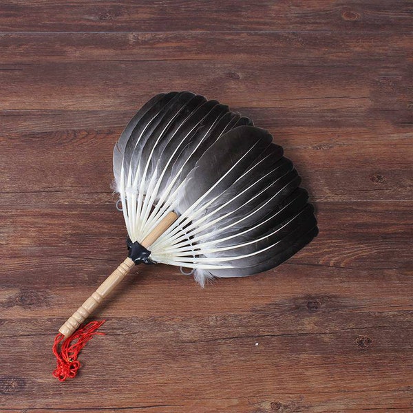 Chaozhou "Goose Feather Fan" for making a fire on Chaozhou Charcoal Stove, Chinese Gongfu Chadao, Tea Wares Tea Sets Tea Tools Gifts