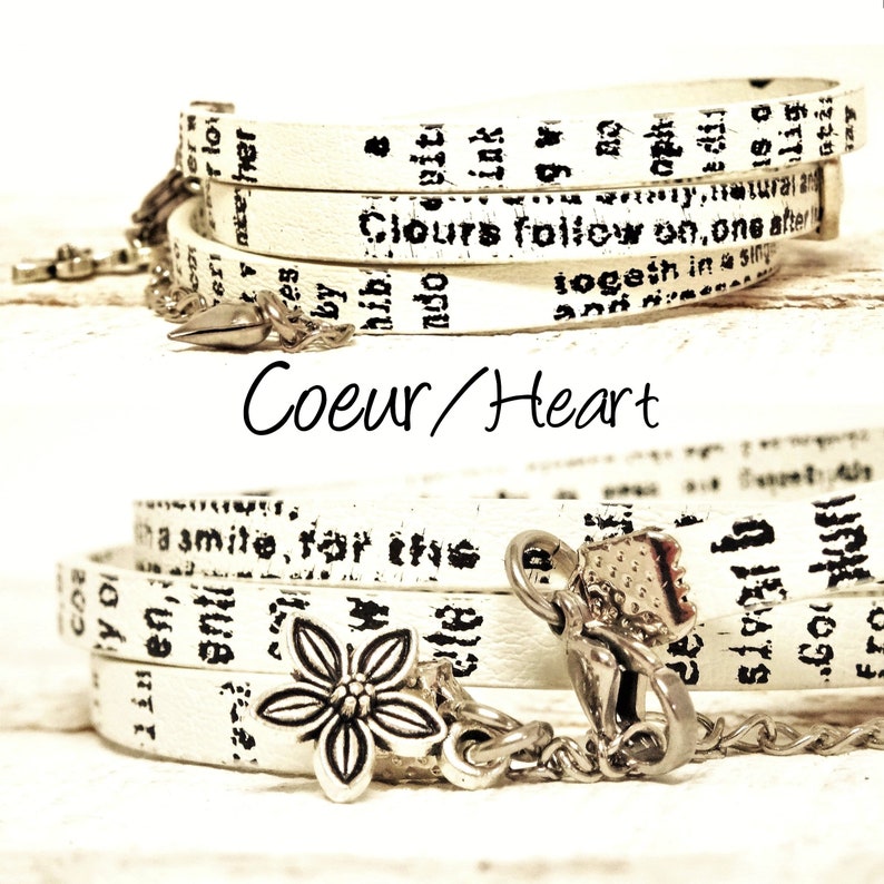 sunflower Bracelet Wraps leatherette flat with choice of color and charm spiral heart anchor