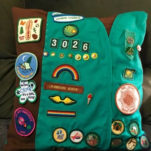 Girl Scout Keepsake pillow