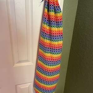 Fabric plastic recycling bag holder