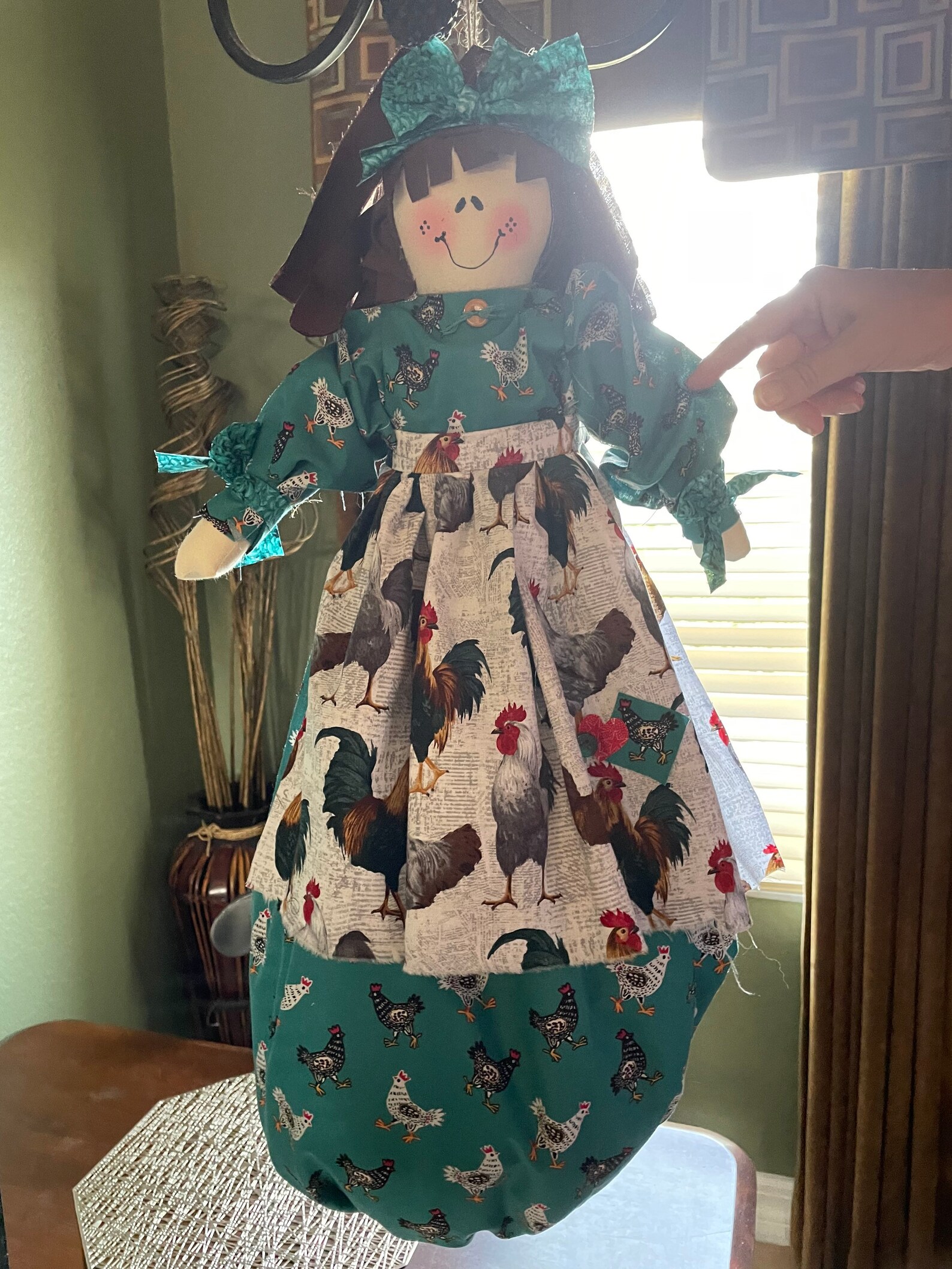 Bag Lady Plastic Bag Holder Etsy