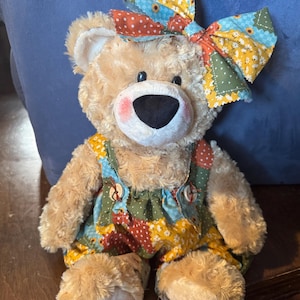 Fall Patchwork Bear afbeelding 1