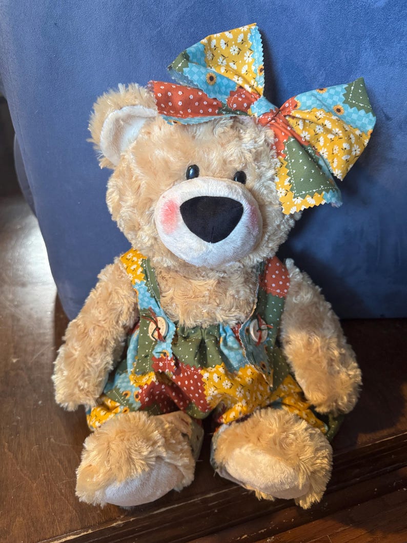 Fall Patchwork Bear afbeelding 1