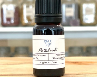Patchouli Essential Oil 100% Pure - 10ml Dropper Bottle | Soap Making | Candle Making
