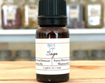 Sage Essential Oil 100% Pure Essential Oil - 10ml Dropper Bottle | Soap Making | Candle Making