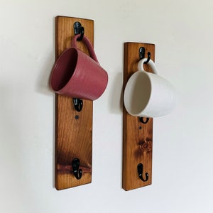 Soporte para tazas de café, juegos de 3 a 12 tazas, ganchos para tazas montados en la pared, estante para tazas