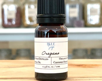 Oregano Essential Oil 10ml - Organic - 100% Pure Dropper Bottle | Soap Making | Candle Making