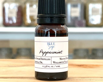 Peppermint Essential Oi 100% Pure - 10ml Dropper Bottle | Soap Making | Candle Making