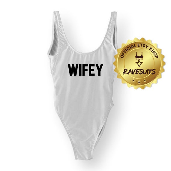 wifey one piece swimsuit