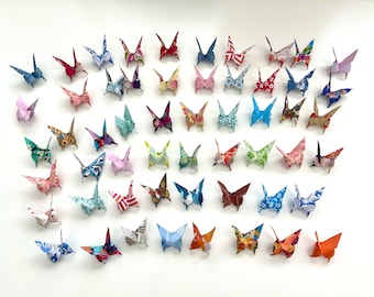 Multipatterned Japanese Origami butterfly papeJapan small medium large  size