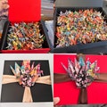 Gift box of handmade Japanese origami Crane wrapped ready Valentine’s Day or special occasion gift