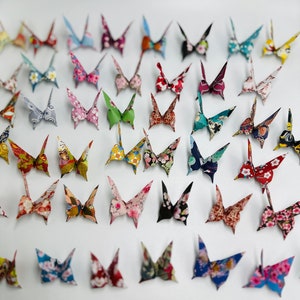Multipatterned Japanese Origami butterfly papeJapan small medium large size image 7