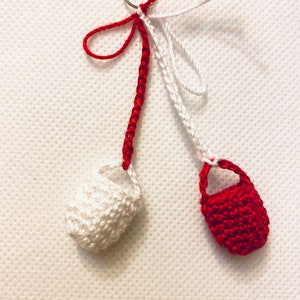 Crochet  Coșuleț Martisor / martenitsa / Babamarta / мартенички / мартеница GudimaO