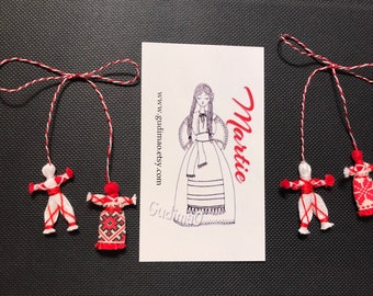 Martisoare in Costume traditionale handmade by gudimaO Felt Martisor/ Martisoare/ Babamarta / Martenitsa / мартенички / мартеница