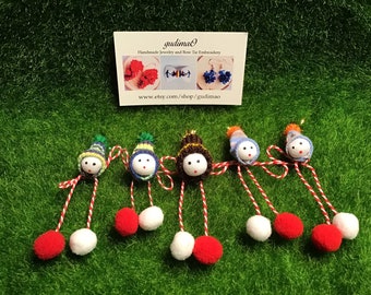 Gugutsa little brother Martisor , Baba Marta , martenika , martenitsa, баба марта, мартеница , мартеника , handmade by gudimaO made in usa
