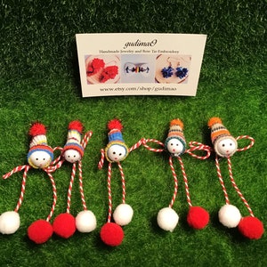 Gugutsa little brother Martisor , Baba Marta , martenika , martenitsa, баба марта, мартеница , мартеника , handmade by gudimaO made in usa