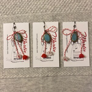 Czech beads Martisor/ Martisoare/ Babamarta / Martenitsa ethnic symbol of spring. Handmade by gudimaO
