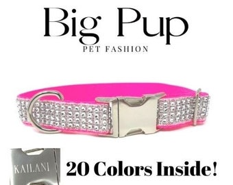 Option To Engrave, Pink, Rhinestone Dog Collar, Girl Dog Collar, Personalized, Custom Dog Collar, Designer Dog Collar, Puppy Collar, Sparkle