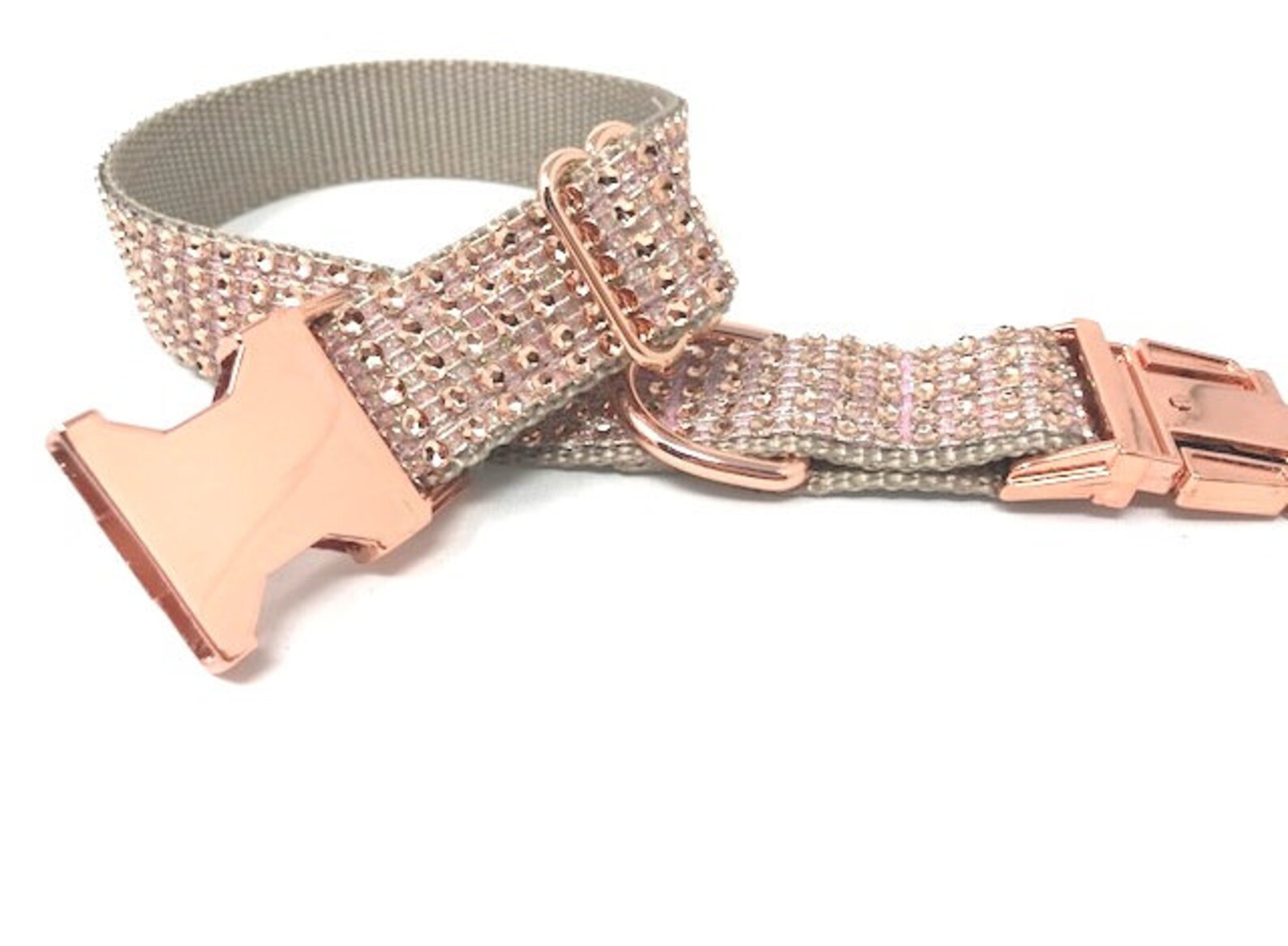 Dog Collar Custom Dog Collar Engraved Rose Gold Collar image 0.