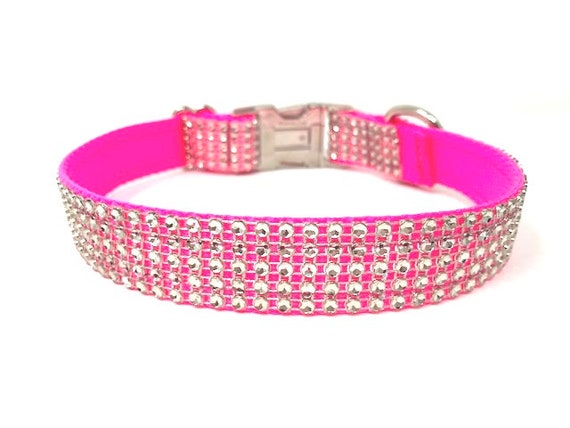 rhinestone puppy collar
