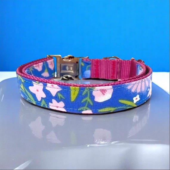 Hundehalsband Mit Abnehmbarer Strass-Blume – Verstellbar In Größe L (38–60 Cm), Weiß, Für Hündinnen