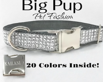 Bling Designer Dog Collar, Sparkle Rhinestones, Girl, Fancy