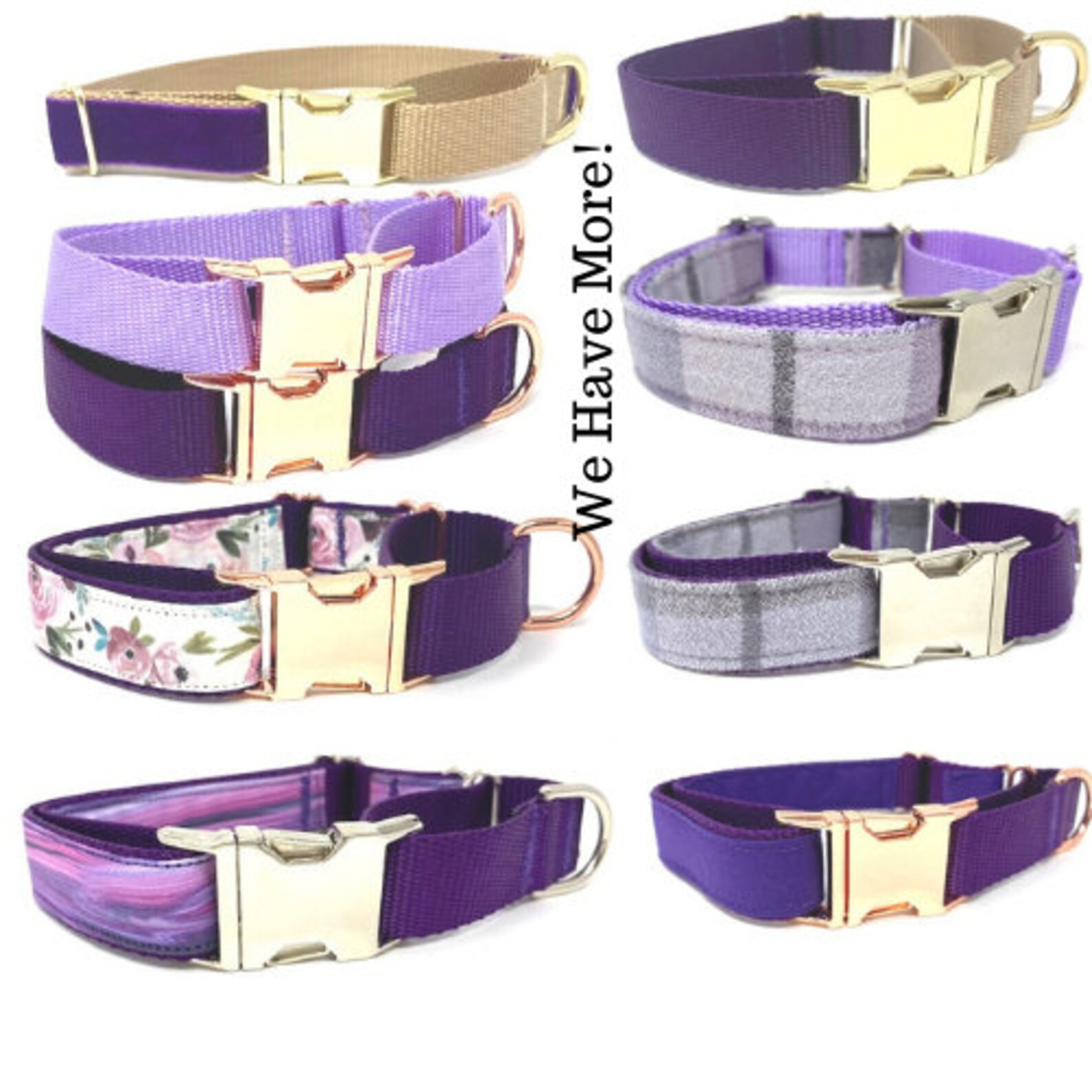 Custom Martingale Dog Collar W/Buckle 15 Color Choices Etsy