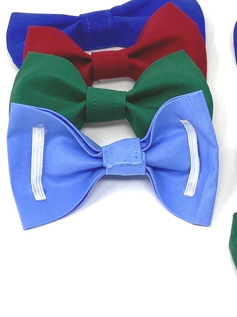 Dog Bow Tie Bowtie Girly Bow Dog Collar Bow Seersucker Etsy