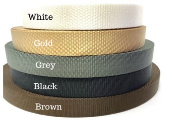 Tapecraft Northwest Contract Sewing 1/2 inch Heavy Nylon Webbing Tapecraft Northwest Contract Sewing 1/2 inch Heavy Nylon Webbing
