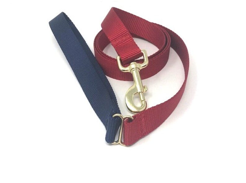 Dog Leash Lead Match to Any Collar Fabric Handle Matching Etsy