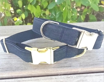 Collier pour chien, bleu, denim, or, argent, garçons, mâles, filles, femelle, mignon, personnalisé, gravure, colliers de chien, mode, personnalisé, collier de chat
