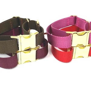 Martingale Dog Collar, W/Buckle, Red, Brown, Dog Collar Girl, Boy, Personalized, Engraved Dog Collar, Custom Dog Collar, Puppy Collar, Large