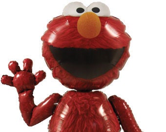 Elmo 54&#39;&#39; Airwalker Anagram Balloon W/ Free Shipping Birthday Party Decorations Sesame Street