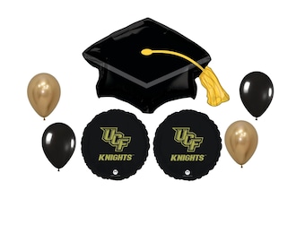 Ramo de globos de graduación de la Universidad de Florida Central, decoraciones para fiestas deportivas universitarias