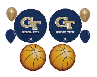 Georgia Tech Basketball Ballon Blumenstrauß College Sport Party Dekorationen
