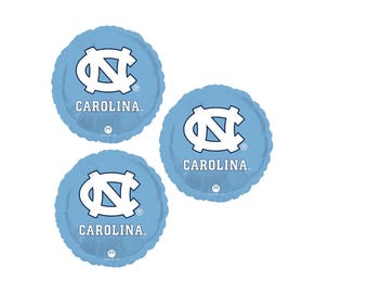 Set Of 3 University of North Carolina 18'' Balloons College Sports W/ Free Shipping Birthday Party Decorations