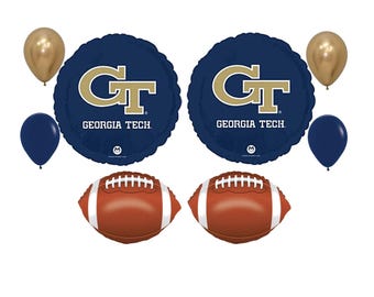 Georgia Tech Fußball Ballon Bouquet College Sport Party Dekorationen