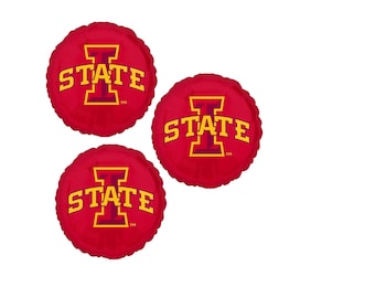Set Of 3 Iowa State 18'' Balloons College Sports W/ Free Shipping Birthday Party Decorations